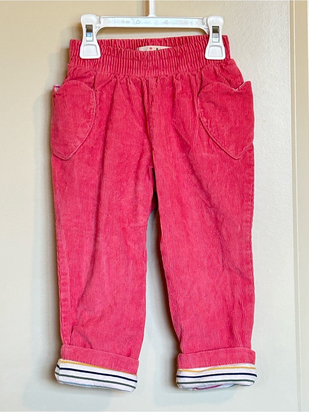 2-3 Mini Boden Corduroy Heart Pocket Pants